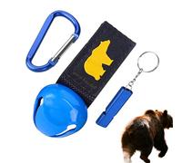 Byuexhp Corne de Dissuasion Ours pour Randonnée,Sifflet De Sécurité Bruyant,Grelot avec - pour Collier pour Animaux, Hommes, Femmes, Amateurs D'Aventure, Vélo De Survie, Pêche, Activités De