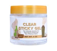 Byuexhp Gel de musée - Réutilisable et absorbant les chocs - Gel adhésif transparent pour musées - Pour antiquités, céramique, bois, vitrines, sculptures, socles, objets, comptoir, bijoux