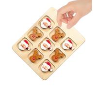 Byuexhp Jeux de Société Stratégiques,Jouets Éducatifs de Connexion et Fête | Plateau d'Échecs Interactif en Bois à Thème de Noël - pour Garçon Fille Adulte Jeune Étudiant Famille Fête Maison Voyage