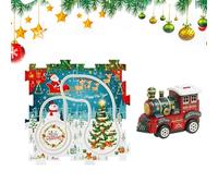 Byuexhp Kit de Train de Voiture de Course Puzzle pour - Jouet éducatif de Noël, Puzzle de Train de Course, pour Filles, Noël, Anniversaire, activité familiale, Maternelle, Maternelle