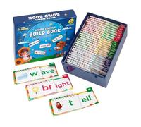 Byuexhp Livres de lecture et de rimes pour - 30 pièces éducatives interactives réutilisables - Fiches de lecture et de rimes | pour la maternelle, l'école maternelle, l'école primaire