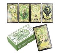 Byuexhp Lot de 78 cartes de tarot pour débutants - Jeu de cartes de tarot - Cartes d'oracles pour la divination, le divertissement, le jeu et la méditation - Guidage spirituel astrologie