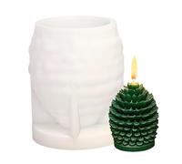 Byuexhp Moules pour bougies, pommes de pin non adhésives, outils de bricolage, moules en silicone pour décoration de Noël - Pour la résine de moisson, la résine époxy, l'argile et les desserts
