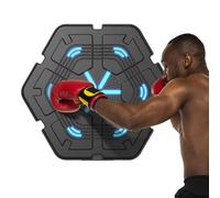 Byuexhp Music Boxer Intelligent | Plaquettes Numériques à Fixation Murale - Boxe Électronique Musicale | Cibles de Frappe Numériques pour l'Entraînement à Domicile des Adultes, Coordination Main-Œil,