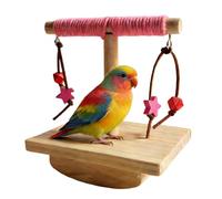 Byuexhp Perchoir - Support d'entraînement en bois pour perruches - Jouet de table pour inséparables - Pour macaws, perruches, propriétaires d'animaux, éleveurs, maison, bureau, zoos, volières
