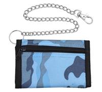 Byuexhp Portefeuille pour Petit | Portefeuille Camouflage avec Fermeture | éclair | Beaux , porte-monnaie pour , cadeau de festival pour fille, Bleu camouflage, Voir description, Voir
