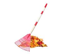 Byuexhp Râteau à feuilles en forme d'éventail à 14 dents | Râteau à gazon avec long | Balai avec poignée ergonomique pour jardin, paysage, camping, extérieur, gravier, terrasse, pelouse