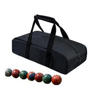 Byuexhp Sac de pétanque - Sac de transport étanche à 8 compartiments avec poignées - Sac de transport confortable - Pour l'entraînement, le jeu, la compétition, les voyages, le jardin, la pelouse
