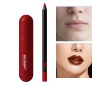 Byuexhp Set Crayon Et Rouge Lèvres | Outil De Maquillage Portable | Gloss Hydratant,Pour Dames Mères Étudiants Voyageurs Débutants Mariées Fêtes De Mariage Soirée Romantique Routine