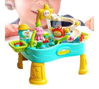 Byuexhp Table d'activité aquatique, colorée, portable, réglable, jouet d'été - Table de jeu d'eau d'extérieur pour jardin, cour, pelouse, terrasse, balcon, piscine, prairie, arrière-cour