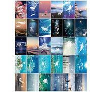 BYUTFA Carte Postale 30 pièces Vintage Carte Postale Lumineuse Lueur dans l'océan Sombre Carte Postale de voeux Roman