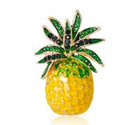 BYUTFA magnifique dessin animé ananas émail collier broche broche ananas fruits revers broche pour robe écharpe sac vestes