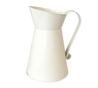 BYUTFA Pot de Fleurs Rustique Blanc Arrosage Pot à Lait Vase avec poignée Cafetière en Forme de Pot de Fleur Vintage décor à la Maison Fournitures de Jardinage