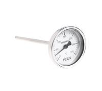 BYUTFA Thermomètre de Tuyau 50/100/150/200/300 ℃ Thermomètre bimétallique Jauge de Moniteur de température en métal pour Utilisation Industrielle de Pipeline
