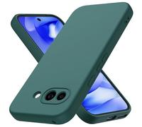 Byvuwiay Coque pour Google Pixel 9a, Ultra Mince Premium Housse Souple en Silicone Liquide, Coque de Protection pour Google Pixel 9a - Vert foncé