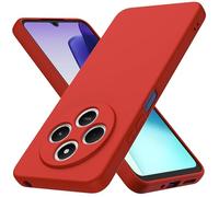 Byvuwiay Coque pour Xiaomi Redmi 14C/Xiaomi Poco C75, Ultra Mince Premium Housse Souple en Silicone Liquide, Coque de Protection pour Xiaomi Redmi 14C/Xiaomi Poco C75 - Rouge