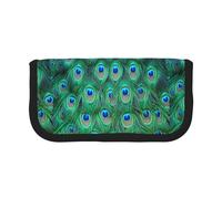 BYwenhopnbs Adorable Trousse à Crayons Grande capacité en Toile Motif Paon Vert pour Filles