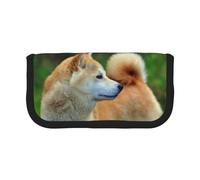 BYwenhopnbs Akita Inu Bokeh Pets Dogs Akita Inu, Trousse à Crayons de Grande capacité, Pochette à stylos, Trousse à Crayons en Toile pour Filles