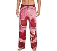 BYwenhopnbs Bonne Saint-Valentin ! (1) Pantalon de pyjama doux et confortable, idéal pour dormir ou se détendre, avec poches
