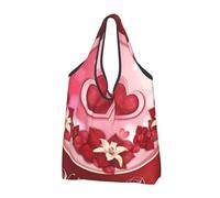 BYwenhopnbs Bonne Saint-Valentin ! (1) Sac fourre-tout pliable, imperméable et réutilisable, idéal pour les courses et les voyages.