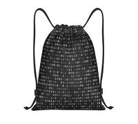 BYwenhopnbs Code du programmeur Black Sac à cordon noir Sac à dos de gym léger pour hommes et femmes