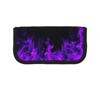 BYwenhopnbs Flamme Violette, Trousse à Crayons Grande capacité, Trousse à Crayons en Toile pour Filles