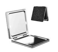 BYwenhopnbs Miroir de Poche Compact Programmer Code Black, en Cuir PU, Pliable.