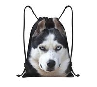 BYwenhopnbs Sac à cordon humoristique avec un beau visage de husky, sac à dos léger pour la salle de sport, pour hommes et femmes