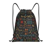 BYwenhopnbs Sac à cordon pour expériences d'équations de chimie éducative, sac à dos léger pour la salle de sport, pour hommes et femmes