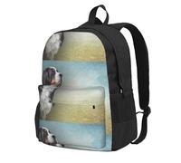 BYwenhopnbs Sac à dos d'école avec 15 compartiments pour ordinateur portable, motif bouvier bernois, pour homme et femme