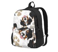 BYwenhopnbs Sac à dos d'école avec 15 compartiments pour ordinateur portable, motif bouvier bernois, pour homme et femme