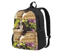 BYwenhopnbs Sac à dos d'école Cavalier King Charles Spaniel (4) pour hommes et femmes, sac à dos universitaire avec 15 compartiments pour ordinateur portable