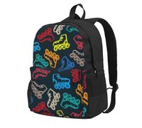 BYwenhopnbs Sac à dos d'école coloré et lumineux avec 15 compartiments pour ordinateur portable. Sac à dos de voyage pour homme et femme.