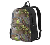 BYwenhopnbs Sac à dos d'école Cougar pour hommes et femmes, sac à dos universitaire avec 15 compartiments pour ordinateur portable