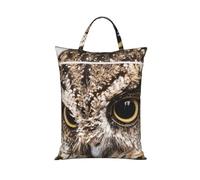 BYwenhopnbs Sac à linge Owl Head, sac de voyage imperméable avec fermeture éclair