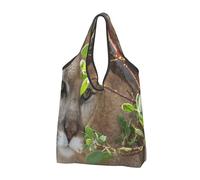 BYwenhopnbs Sac fourre-tout pliable Cougar, sac de courses pliable, imperméable et réutilisable pour les voyages