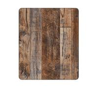 BYwenhopnbs Tapis de Souris carré en Bois Marron, Bords Cousus, 10 et 12 Pouces