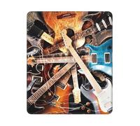 BYwenhopnbs Tapis de Souris carré pour Guitare électrique, Bord Cousu, 10 et 12 Pouces