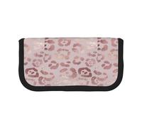 BYwenhopnbs Trousse à Crayons Grande capacité en Toile à imprimé léopard et guépard Rose doré pour Filles