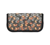 BYwenhopnbs Trousse à Crayons Grande capacité en Toile avec Cubes en béton et cuivre pour Filles