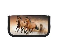 BYwenhopnbs Trousse à Crayons Grande capacité en Toile avec imprimé Cheval au Galop pour Filles
