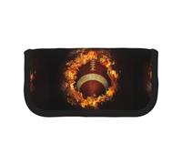 BYwenhopnbs Trousse à Crayons Grande capacité en Toile avec imprimé Football américain Flamboyant pour Filles