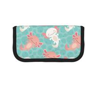 BYwenhopnbs Trousse à Crayons Grande capacité en Toile avec Motif bébé Axolotl Kawaii pour Filles