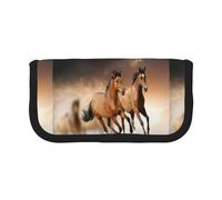 BYwenhopnbs Trousse à Crayons Grande capacité en Toile avec Motif Chevaux au Galop pour Filles