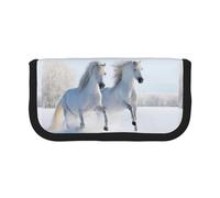 BYwenhopnbs Trousse à Crayons Grande capacité en Toile avec Motif de Chevaux rares et tachetés au Galop pour Filles