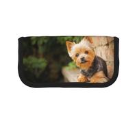 BYwenhopnbs Trousse à Crayons Grande capacité en Toile avec Motif de Chien Mignon Yorkshire Terrier et Bokeh pour Filles