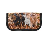 BYwenhopnbs Trousse à Crayons Grande capacité en Toile avec Motif de Chiots Cavalier King Charles Spaniel d'automne pour Filles
