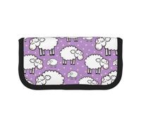 BYwenhopnbs Trousse à Crayons Grande capacité en Toile avec Motif de Mouton Mignon pour Filles