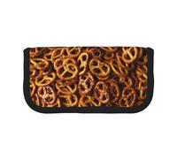 BYwenhopnbs Trousse à Crayons Grande capacité en Toile avec Motif de Pain Bretzel pour Filles
