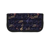 BYwenhopnbs Trousse à Crayons Grande capacité en Toile avec Motif Musical sans Couture pour Filles